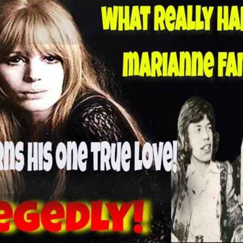 The Death Of Marianne Faithfull. Mick Jagger Pays Tribute To The Love Of His Life As His Tears Go By