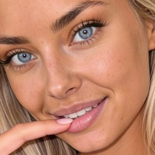 "Isabella Sterling's Bold Question: Are Your Eyes on Her Underwear or Thigh-Highs?"