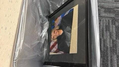 "Trash Talk: Pam Bondi&rsquo;s Portrait Found in Justice Department Dumpster Dive&mdash;Is This a Sign of Divine Intervention?"