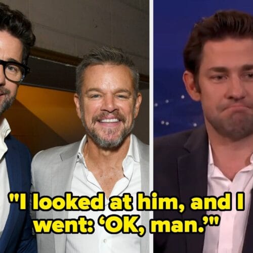 "John Krasinski's Awkward Encounter with Matt Damon After That On-Screen Kiss Will Leave You Grinning – Find Out What He Said!"