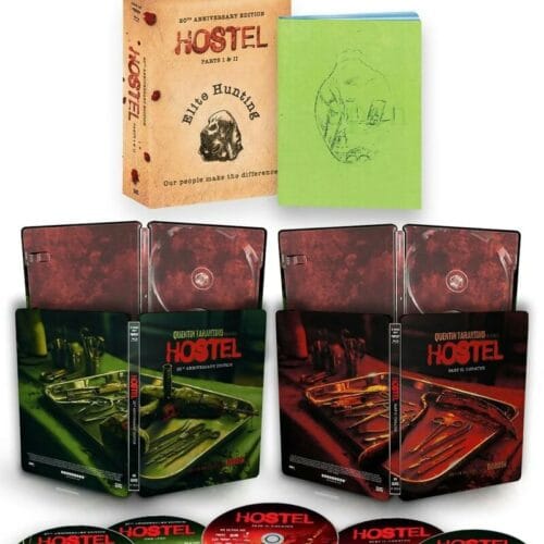 "20 Years of Gore and Glam: Unwrap the Shocking Secrets of the 'Hostel' Franchise with a Thrilling 4K Blu-ray Set!"