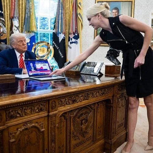 "Trump's Golf Cart Escape: Why His Blonde Aide's Hilarious Sprint Sparks Speculation and Laughs!"