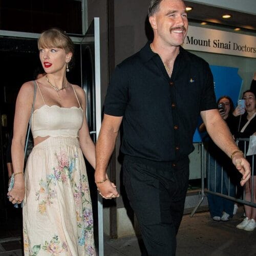 "Taylor Swift Shimmers in NYC: Is This Metallic Dress Her Cosmic 'I Do' to Romance Post-Kelce Wedding?"