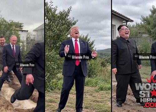 "Donald Trump Turns AI Prankster: Watch Zelensky Slip and Slide in the Ultimate Mud Wrestling Match!"